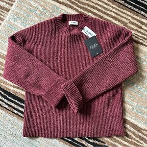Burgundy Chenille Sweater 4th and Reckless
